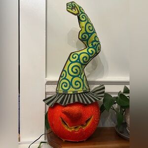 Vintage Fiber Optic Jack O Lantern Halloween